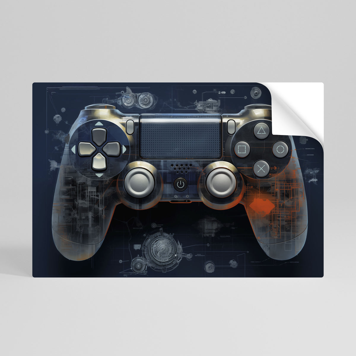 VIRTUAL VELOCITY PAD Póster adhesivo horizontal