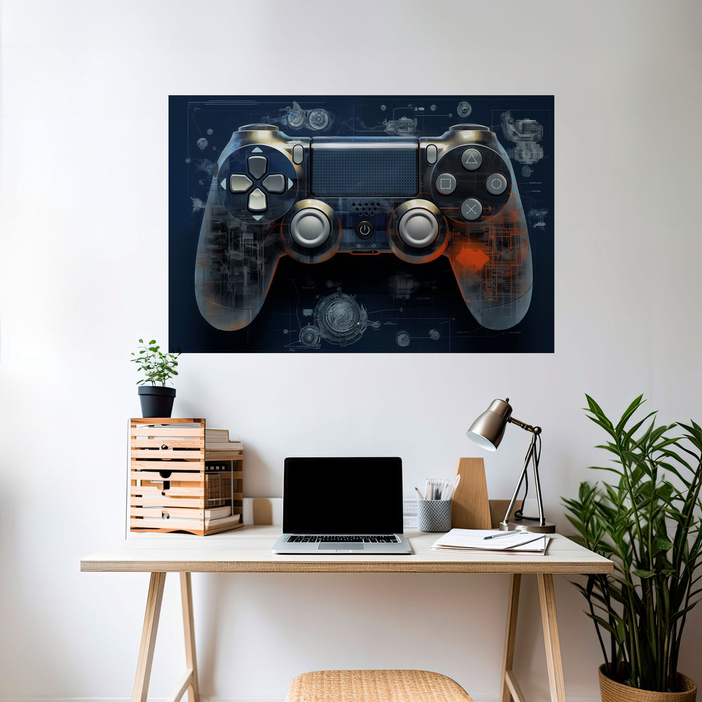 Póster horizontal autoadhesivo VIRTUAL VELOCITY PAD