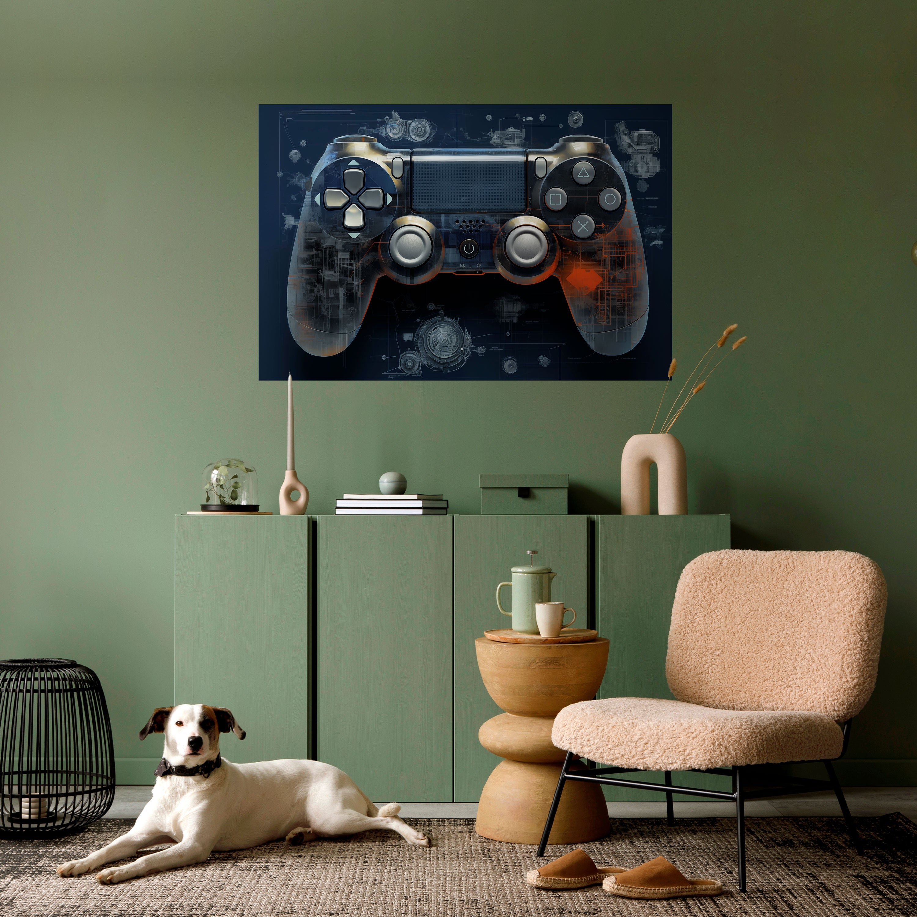 Póster horizontal autoadhesivo VIRTUAL VELOCITY PAD