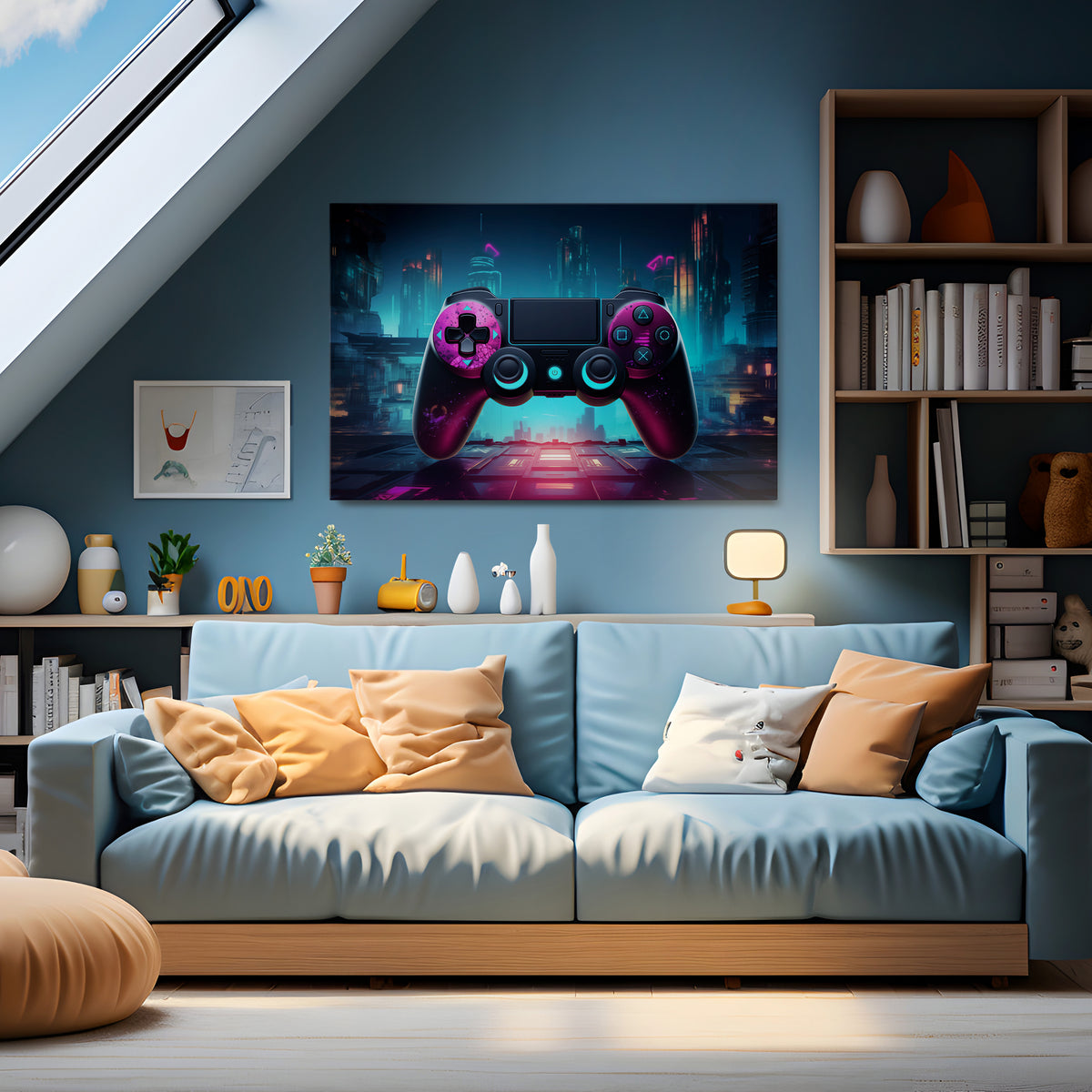 SYNTHWAVE PAD Cuadro en lienzo horizontal