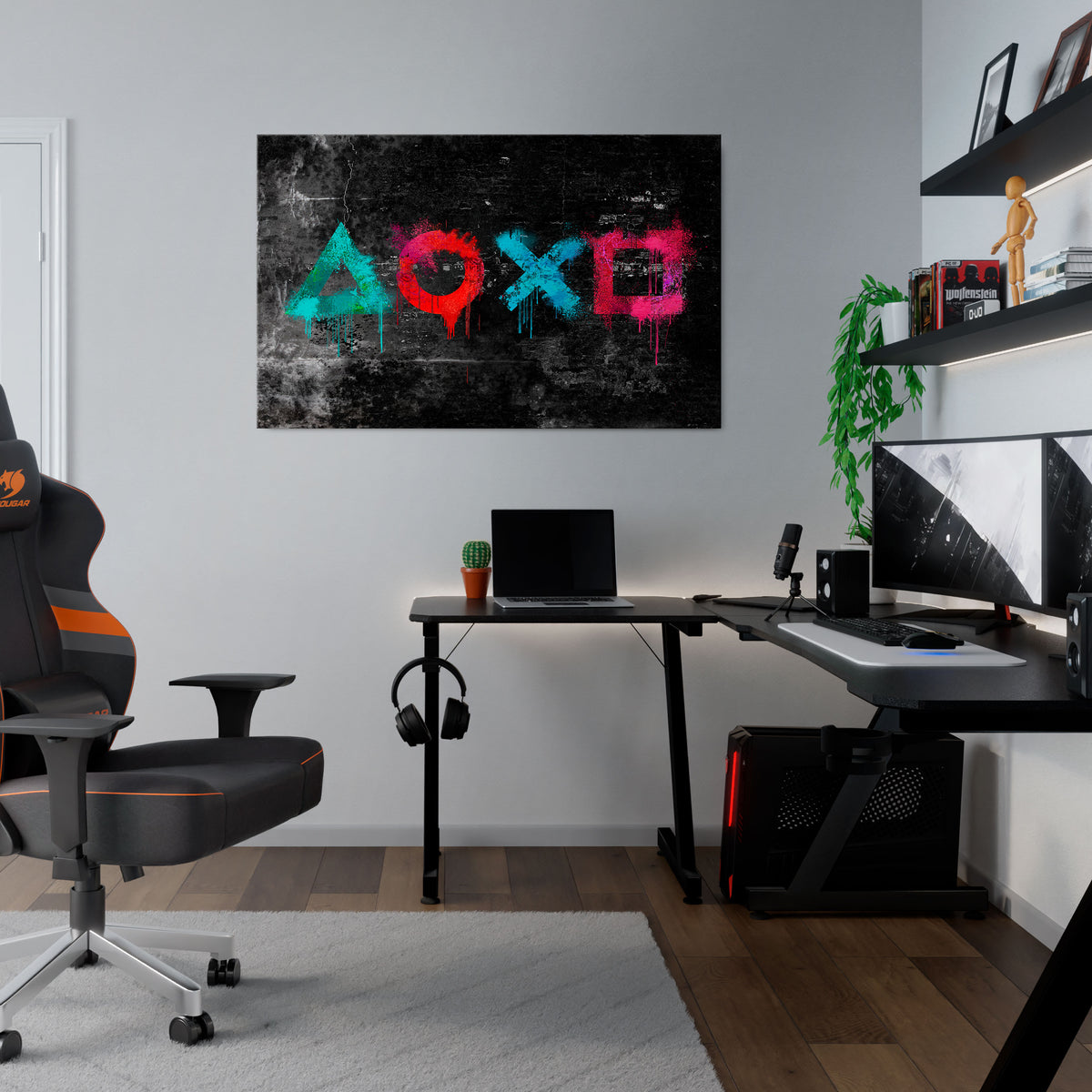 GAMER OUTLAWS Cuadro en lienzo horizontal