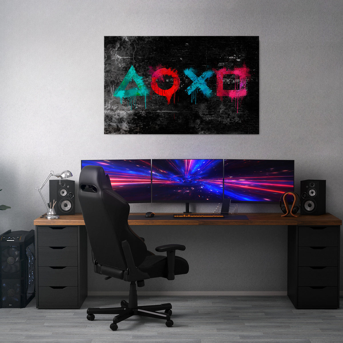 GAMER OUTLAWS Cuadro en lienzo horizontal