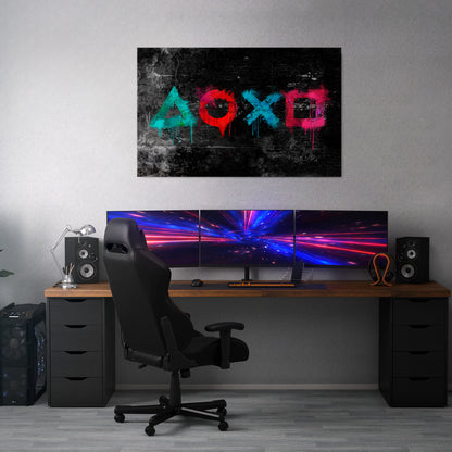 GAMER OUTLAWS Cuadro en lienzo horizontal