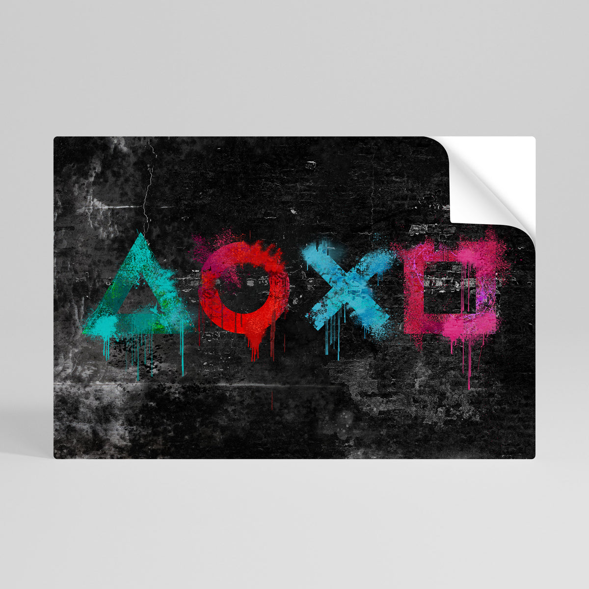 GAMER OUTLAWS Póster adhesivo horizontal
