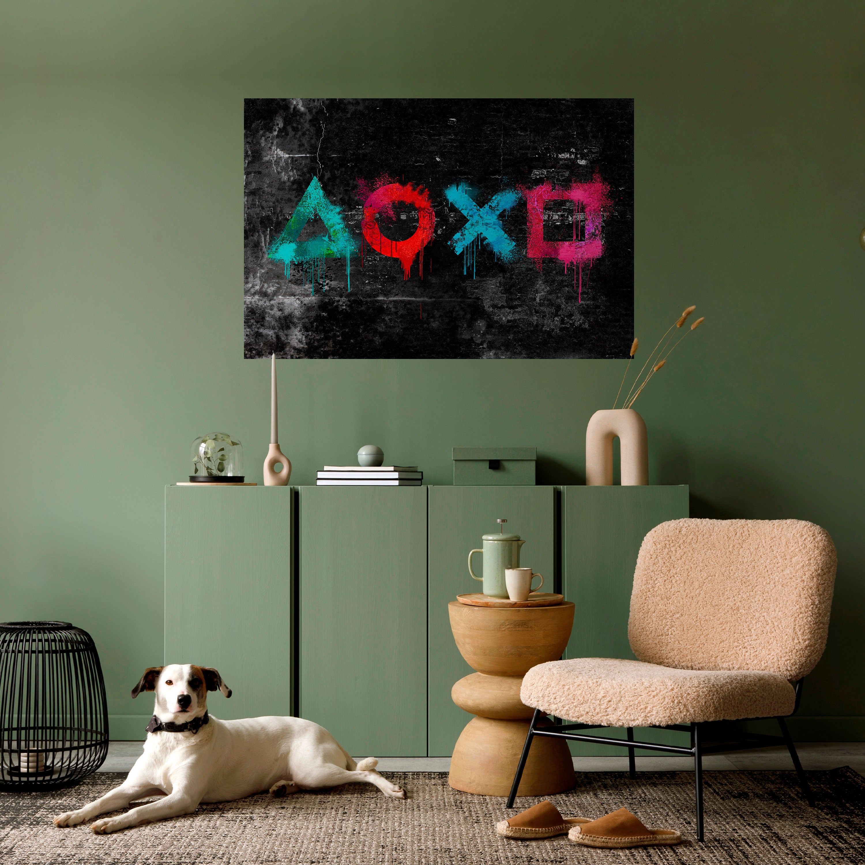 Póster horizontal autoadhesivo de GAMER OUTLAWS