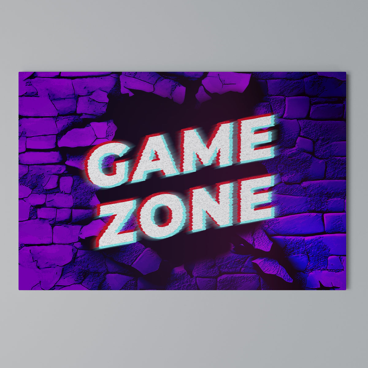 LUMINOUS GAME ZONE Cuadro en lienzo horizontal