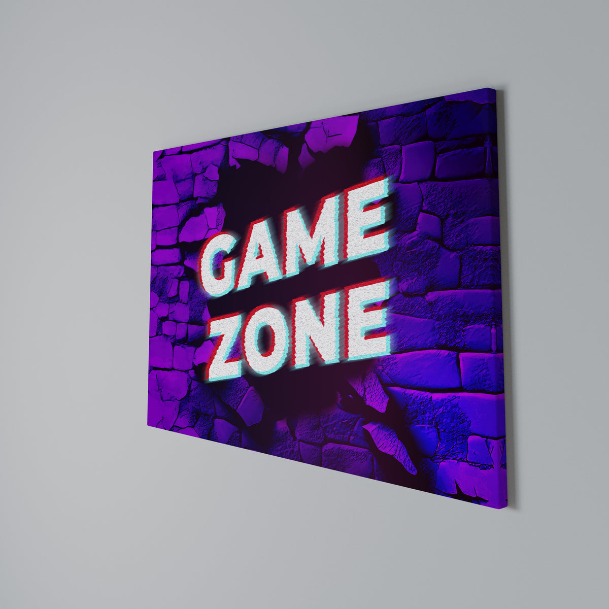 LUMINOUS GAME ZONE Cuadro en lienzo horizontal