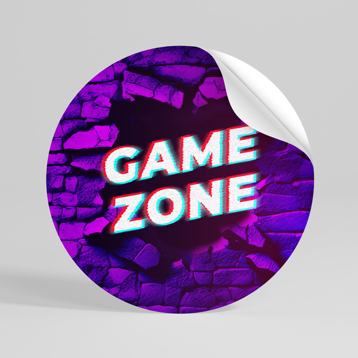 LUMINOUS GAME ZONE Vinilo adhesivo redondo