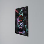 UPRISING NEON ICONS Cuadro en lienzo vertical