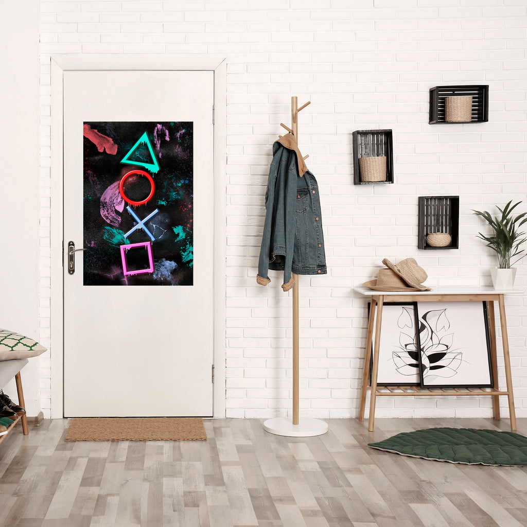 UPRISING NEON ICONS Peel and Stick Vertical Poster