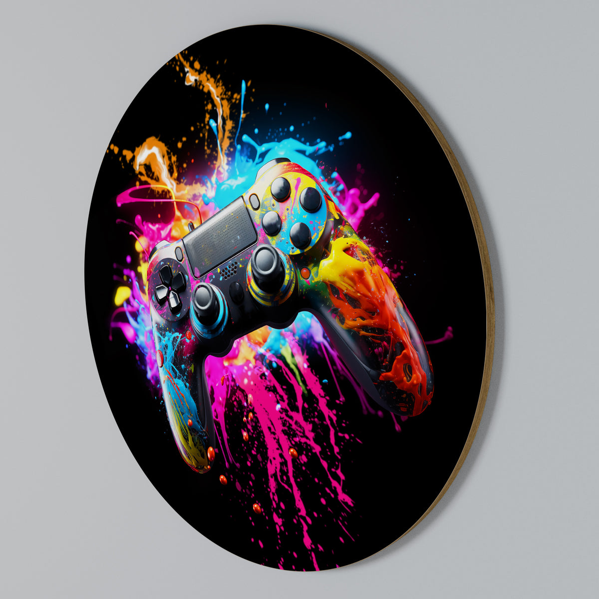 GAMING LUSH Arte de pared redondo