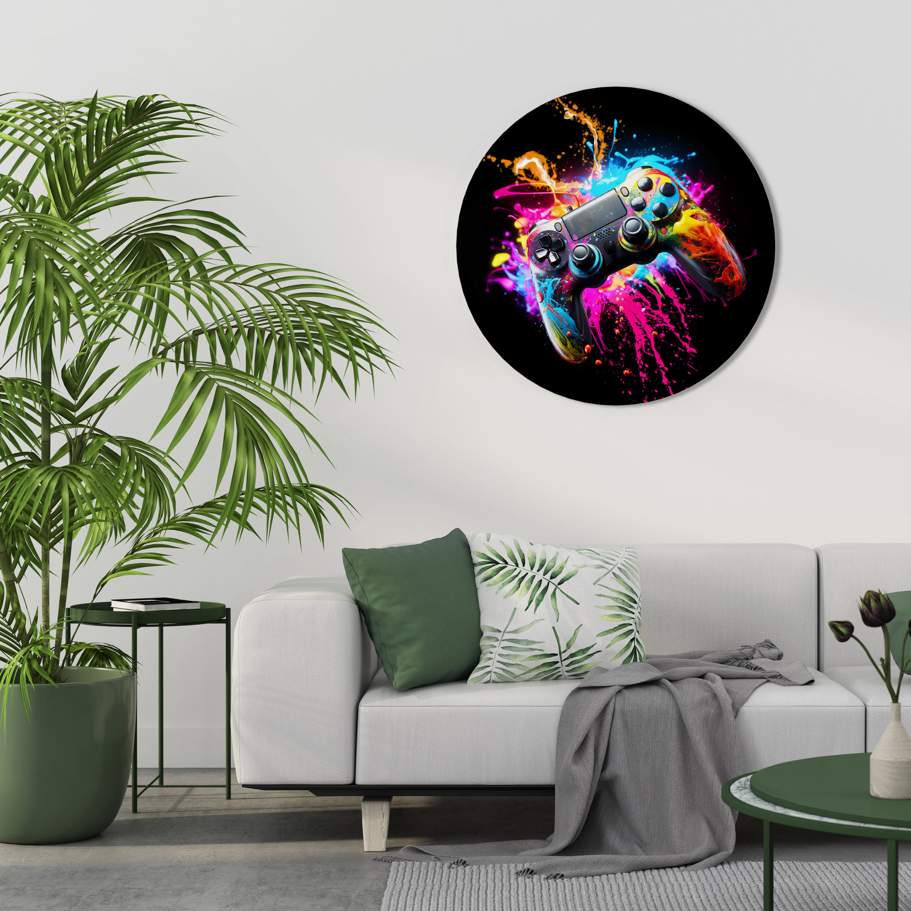 GAMING LUSH Round Wall Art