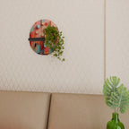 COLORBURST CONSTRUCT Estante Ovalado Decorativo en Acabado Negro