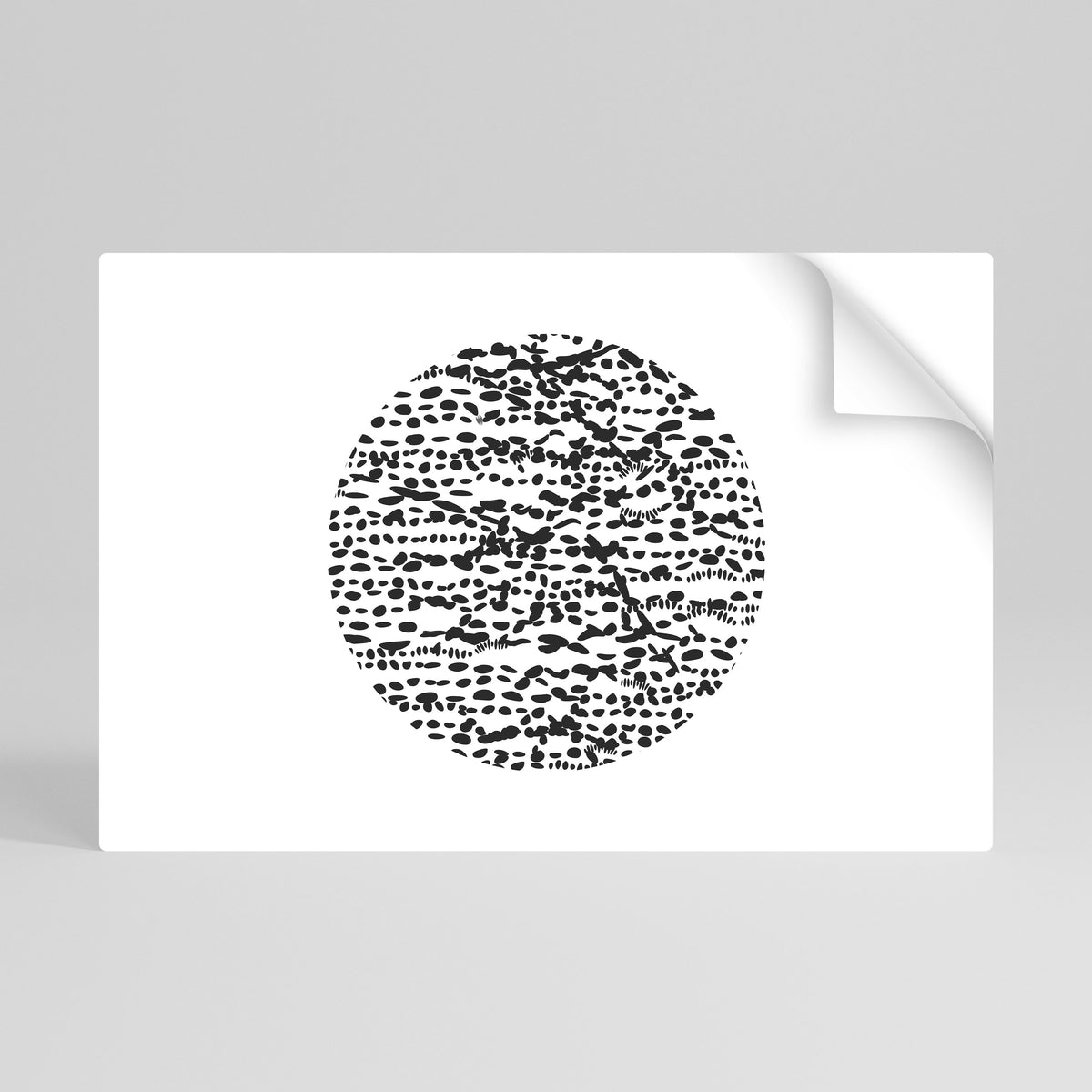 LUNAR LOOM Peel and Stick Horizontal Poster