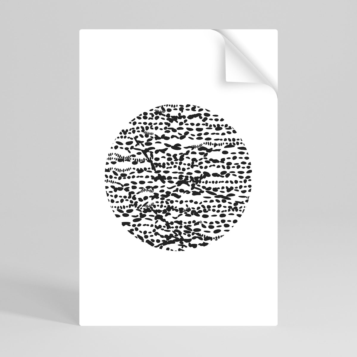 LUNAR LOOM Póster adhesivo vertical