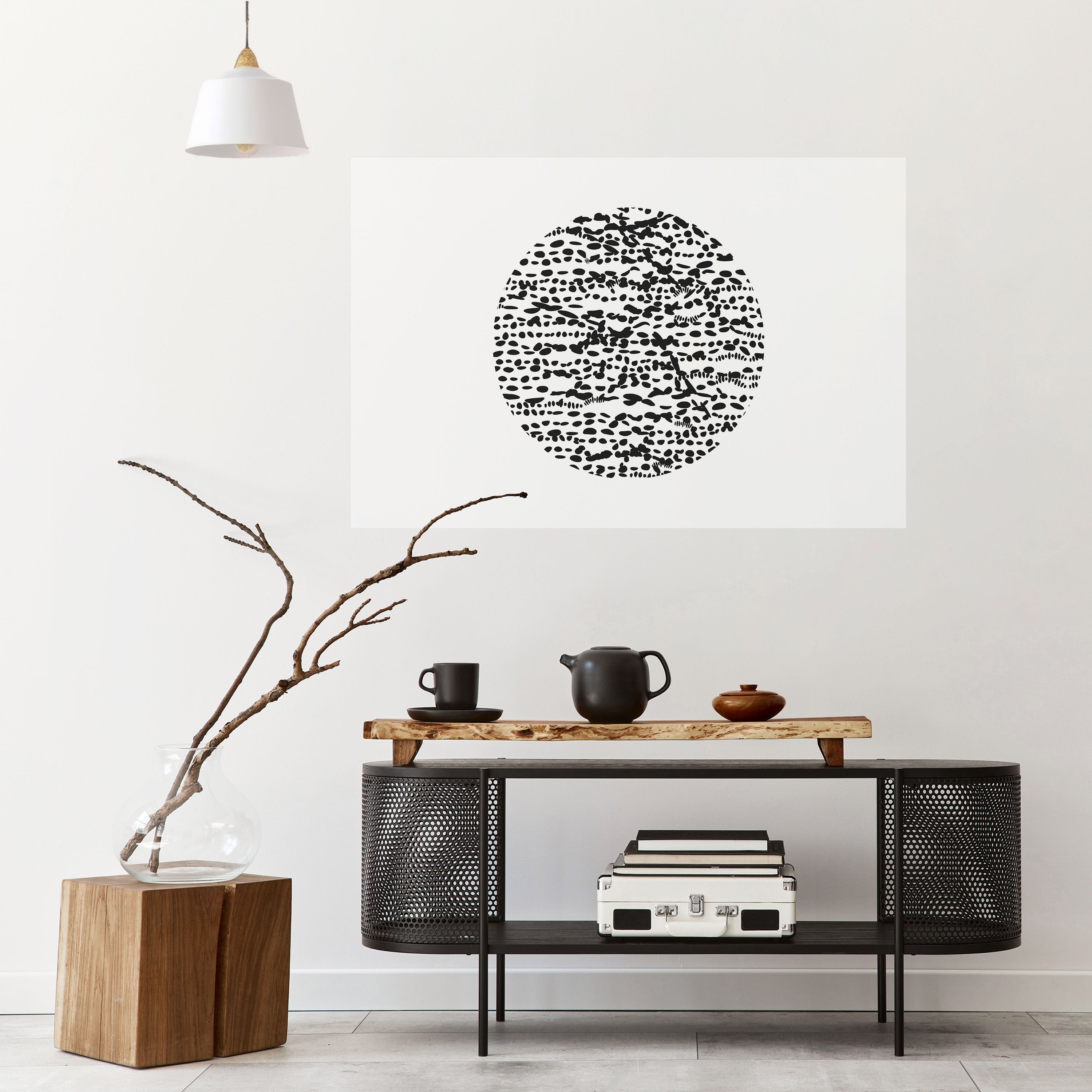 Póster horizontal autoadhesivo LUNAR LOOM