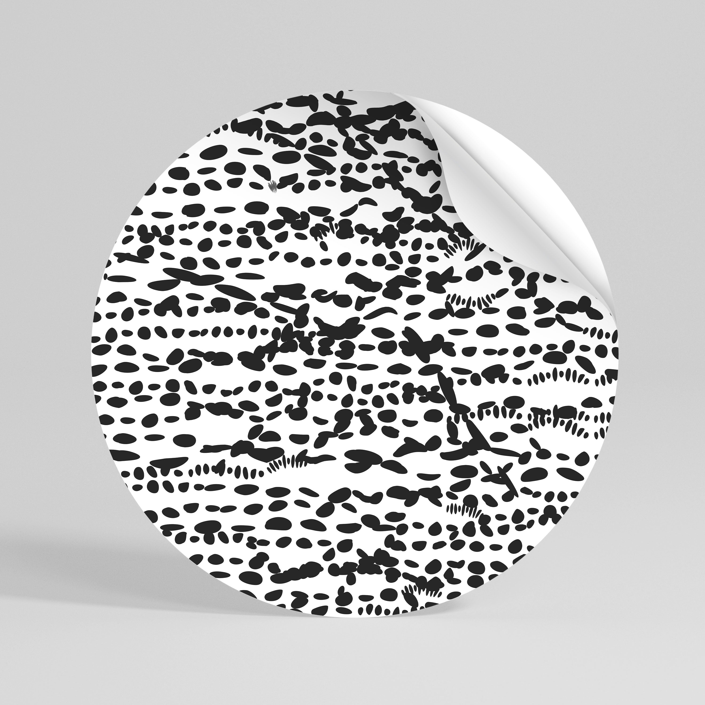 LUNAR LOOM Vinilo adhesivo redondo