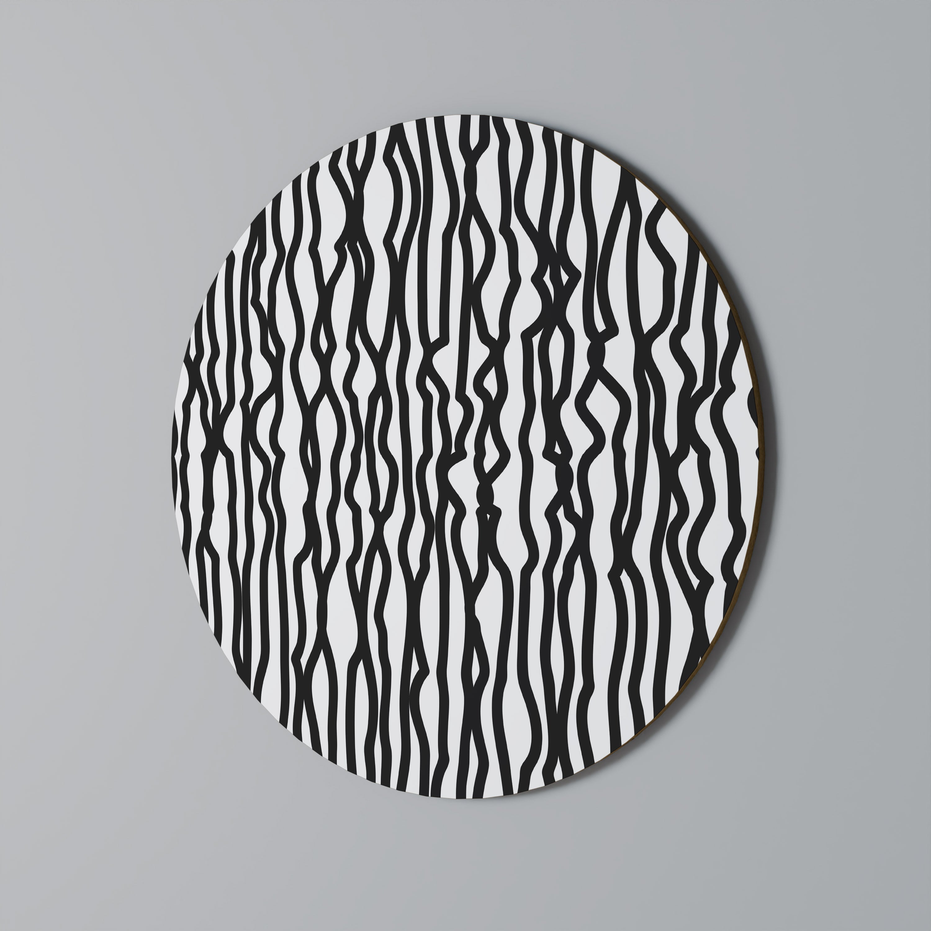 LUNA LINES Round Wall Art