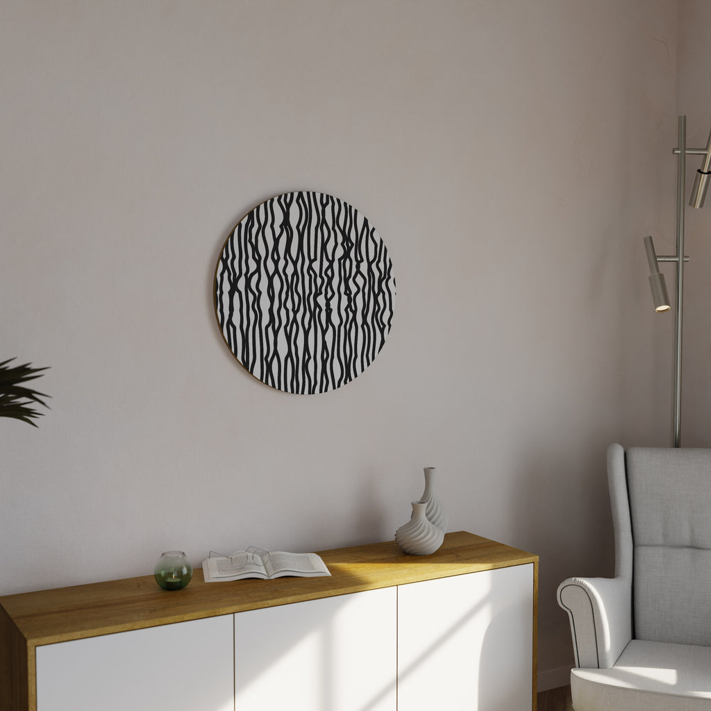 LUNA LINES Round Wall Art