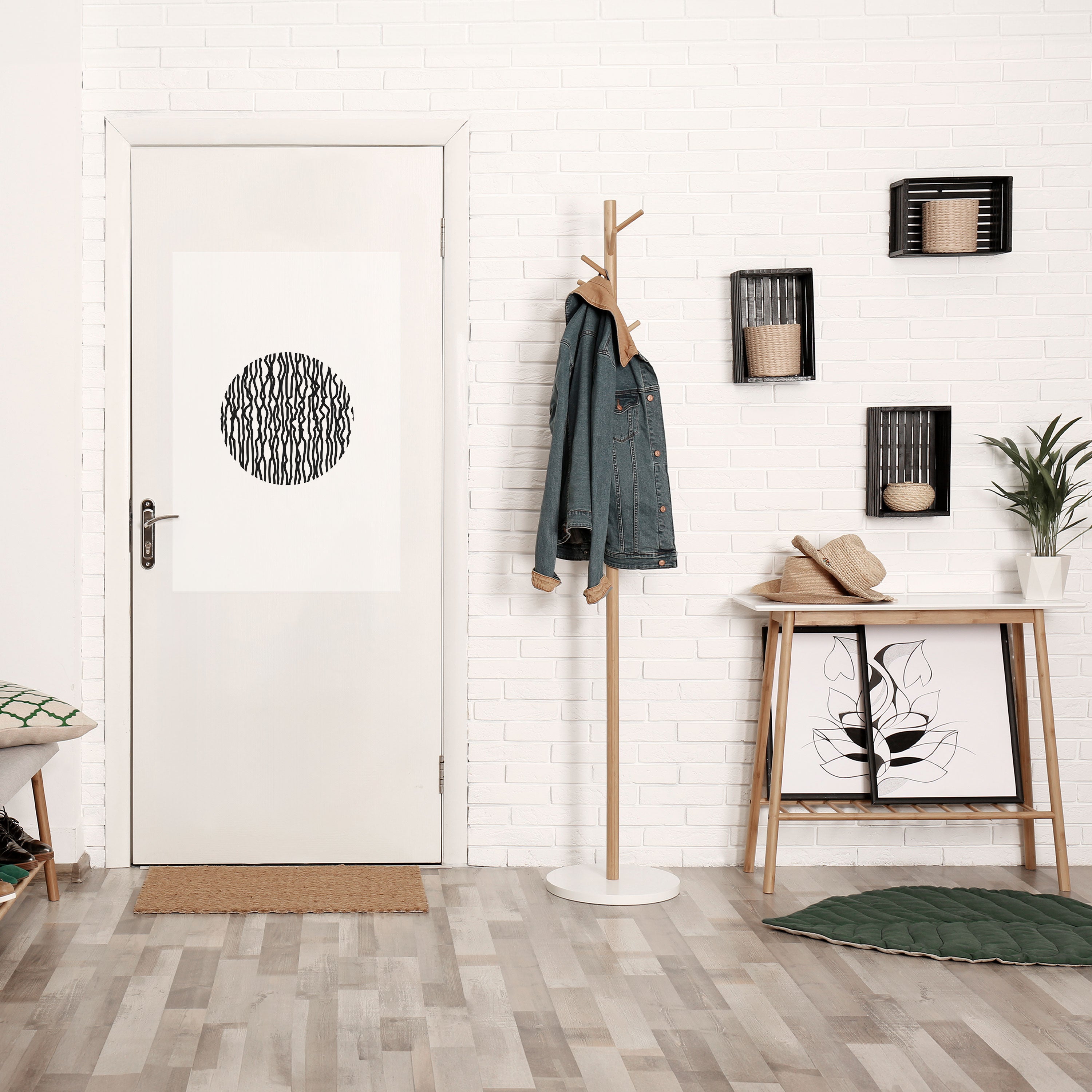 LUNA LINES Peel and Stick Vertical Poster