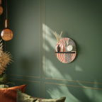 SUBLIME SYNTHESIS Estante Ovalado Decorativo en Acabado Negro