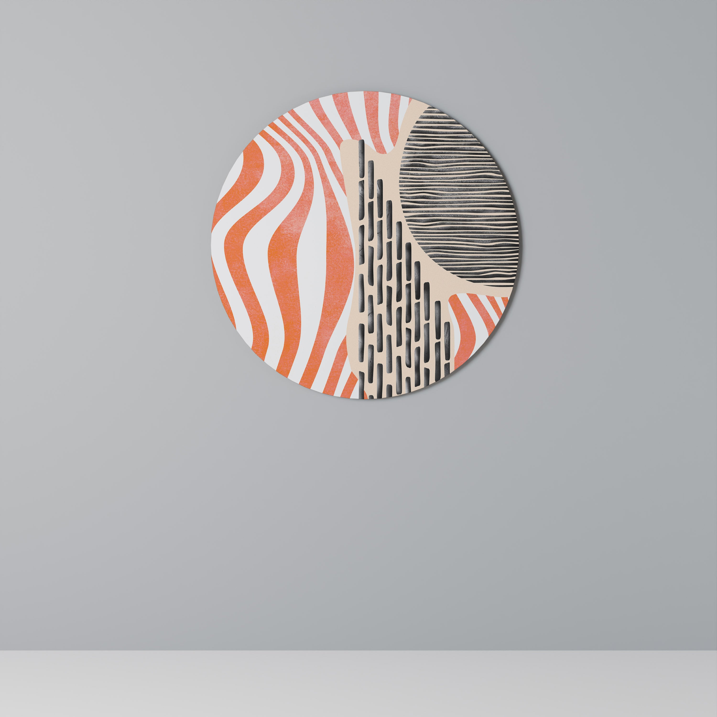 SUBLIME SYNTHESIS Round Wall Art