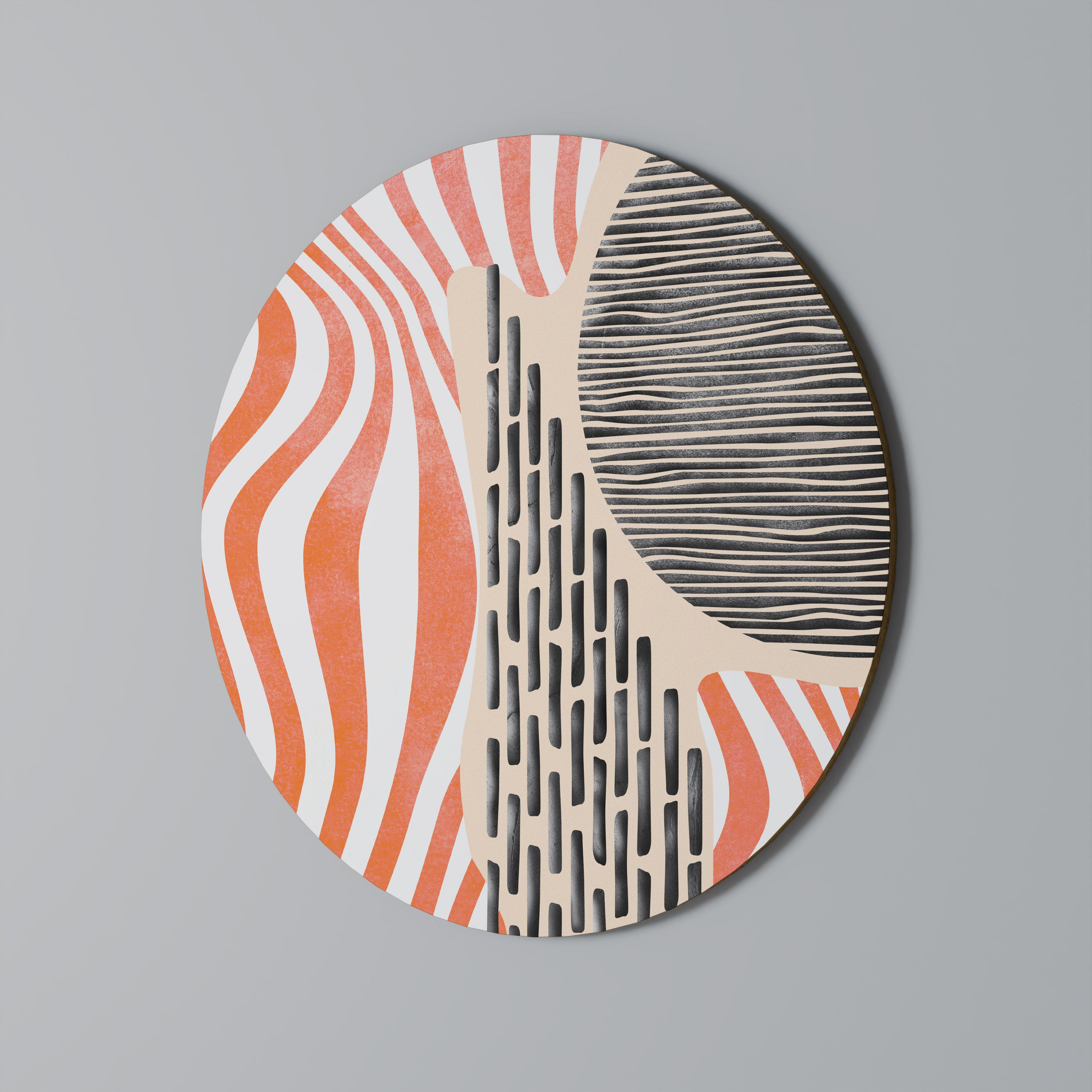 SUBLIME SYNTHESIS Round Wall Art