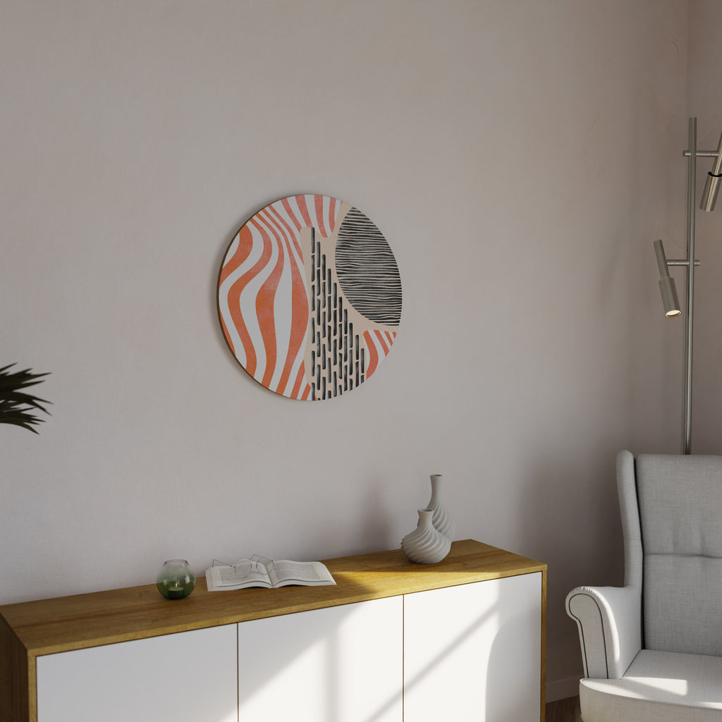 SUBLIME SYNTHESIS Round Wall Art