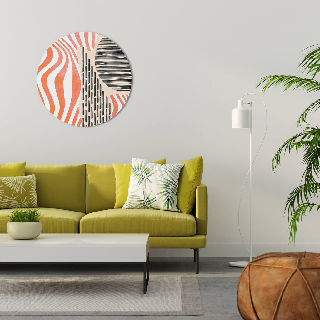 SUBLIME SYNTHESIS Round Wall Art