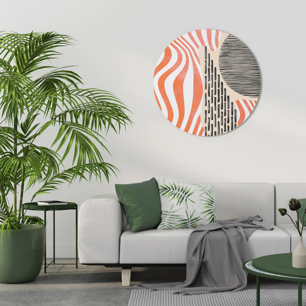 SUBLIME SYNTHESIS Round Wall Art