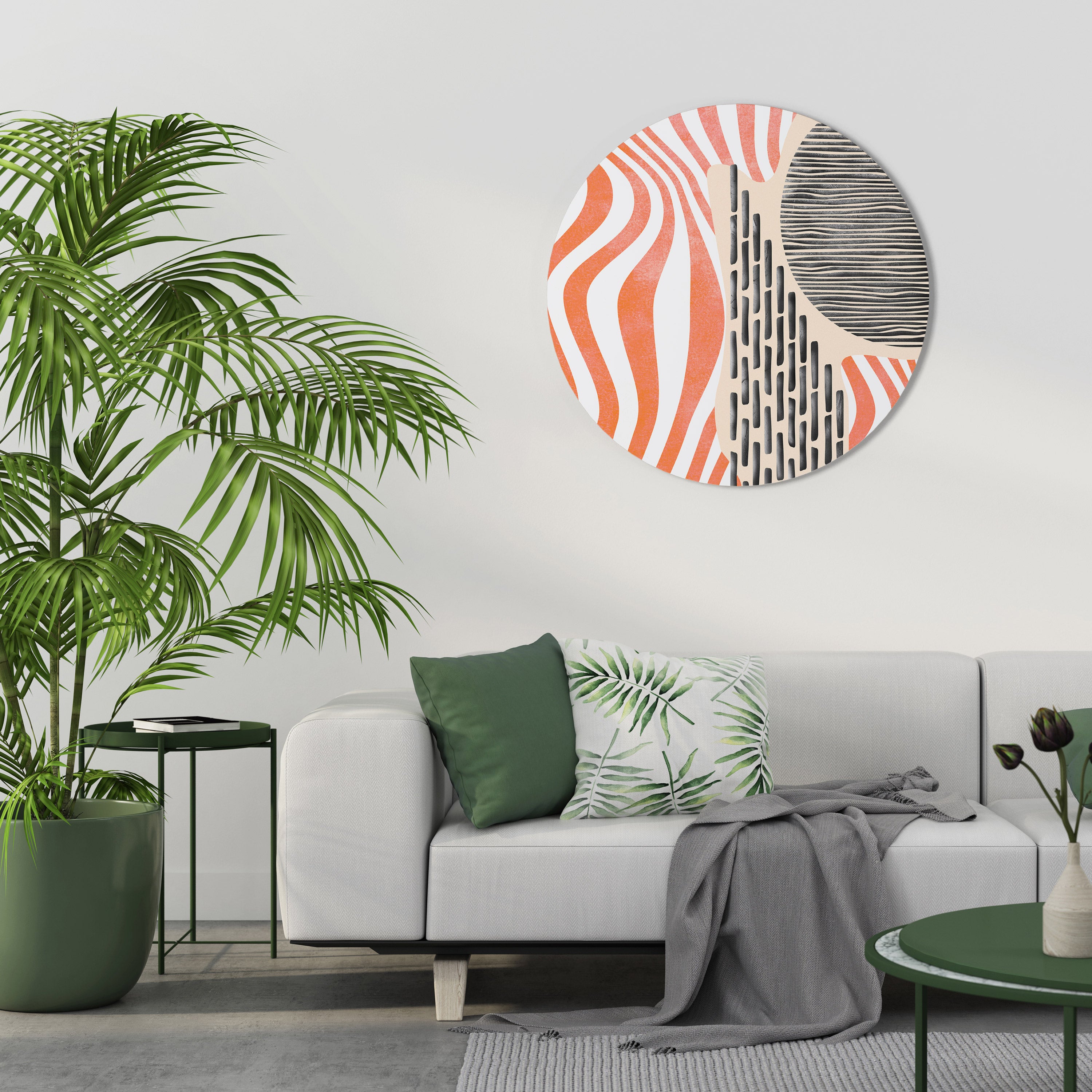 SUBLIME SYNTHESIS Round Wall Art