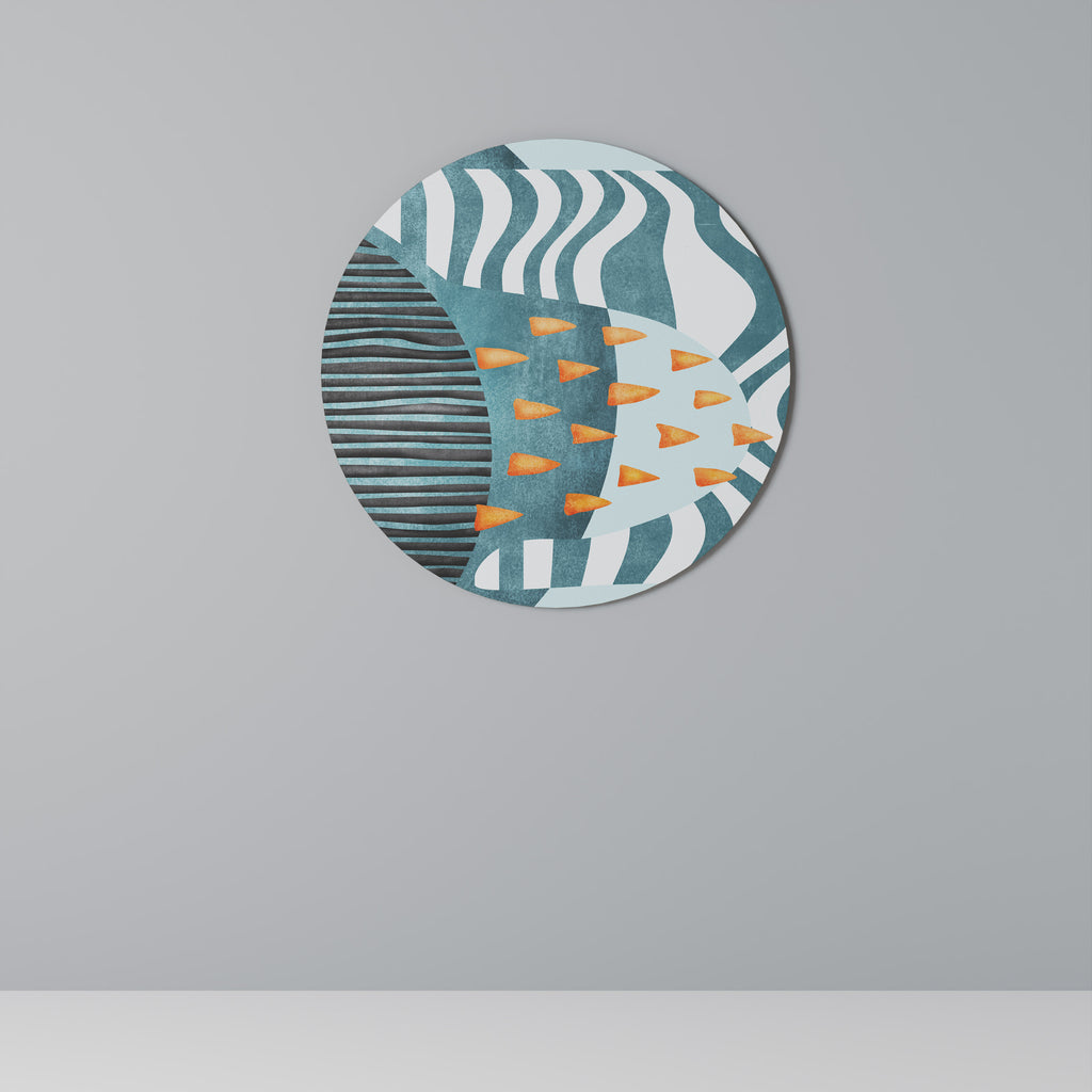 SHROUDED SHAPES Round Wall Art