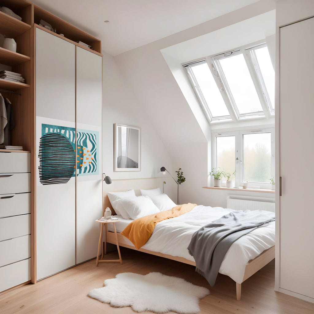 Póster horizontal autoadhesivo de FORMAS ENCUBIERTAS