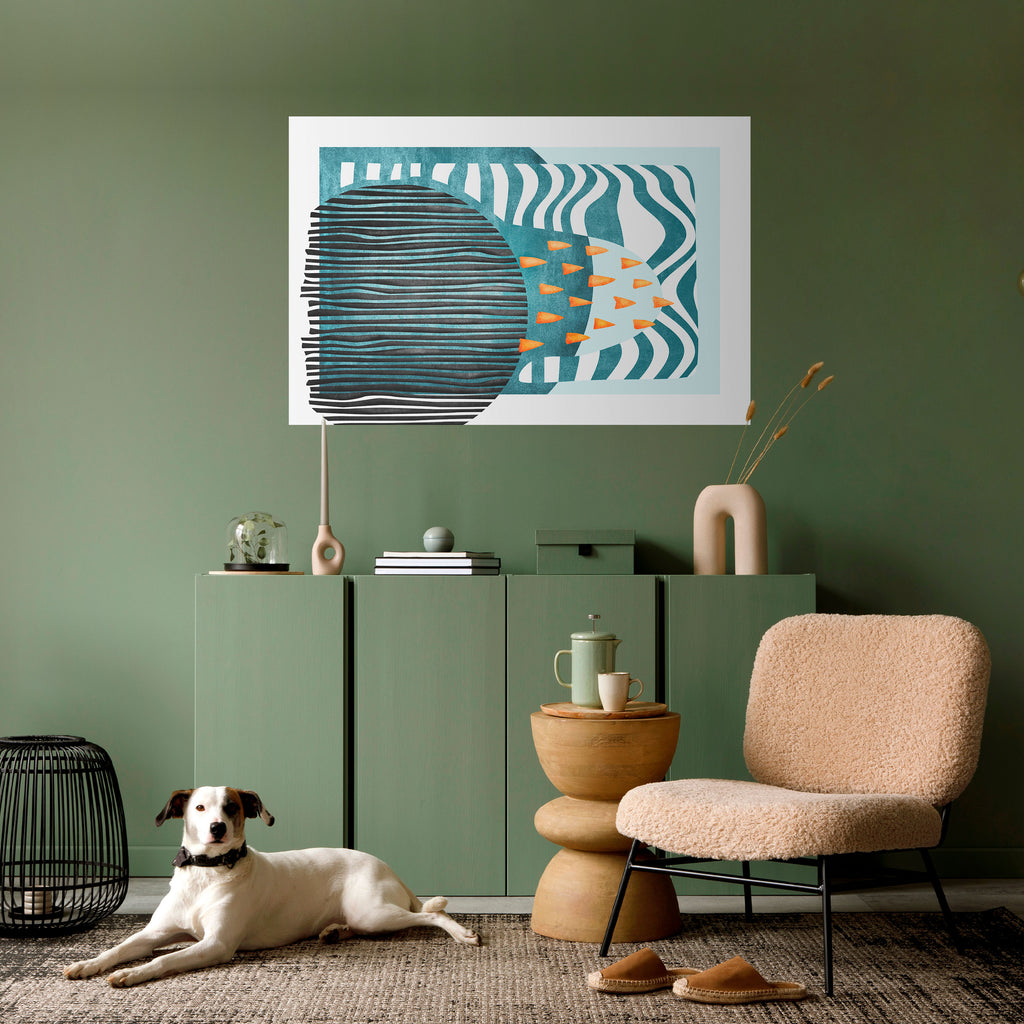 Póster horizontal autoadhesivo de FORMAS ENCUBIERTAS