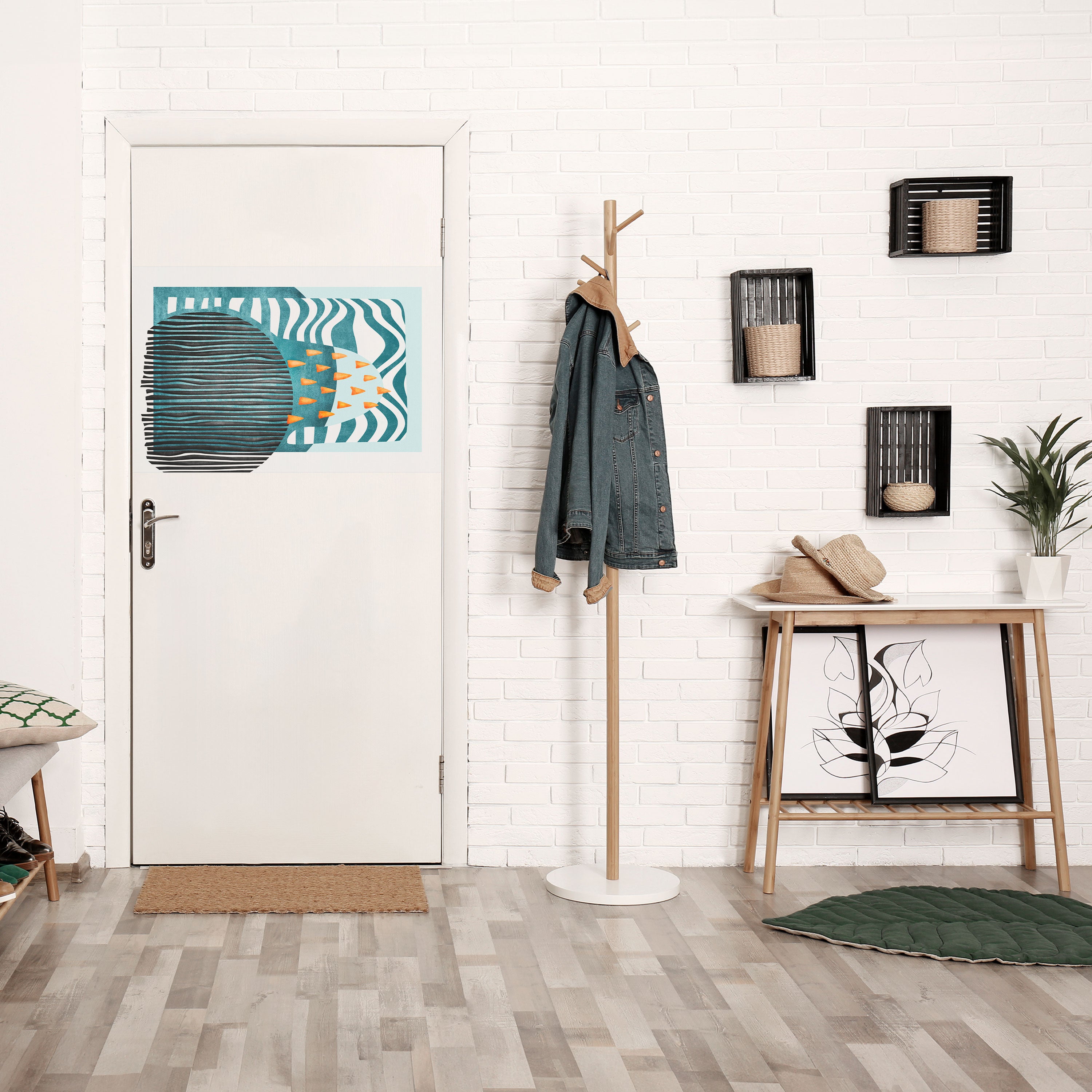 Póster horizontal autoadhesivo de FORMAS ENCUBIERTAS