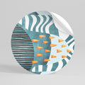 SHROUDED SHAPES Vinilo adhesivo redondo