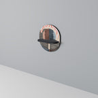 WHISPERS OF FORM Estante Ovalado Decorativo en Acabado Negro