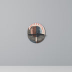 WHISPERS OF FORM Estante Ovalado Decorativo en Acabado Negro