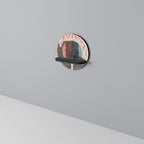 WHISPERS OF FORM Estante Redondo Decorativo en Acabado Negro