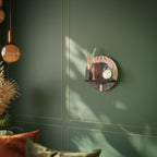 WHISPERS OF FORM Estante Redondo Decorativo en Acabado Negro