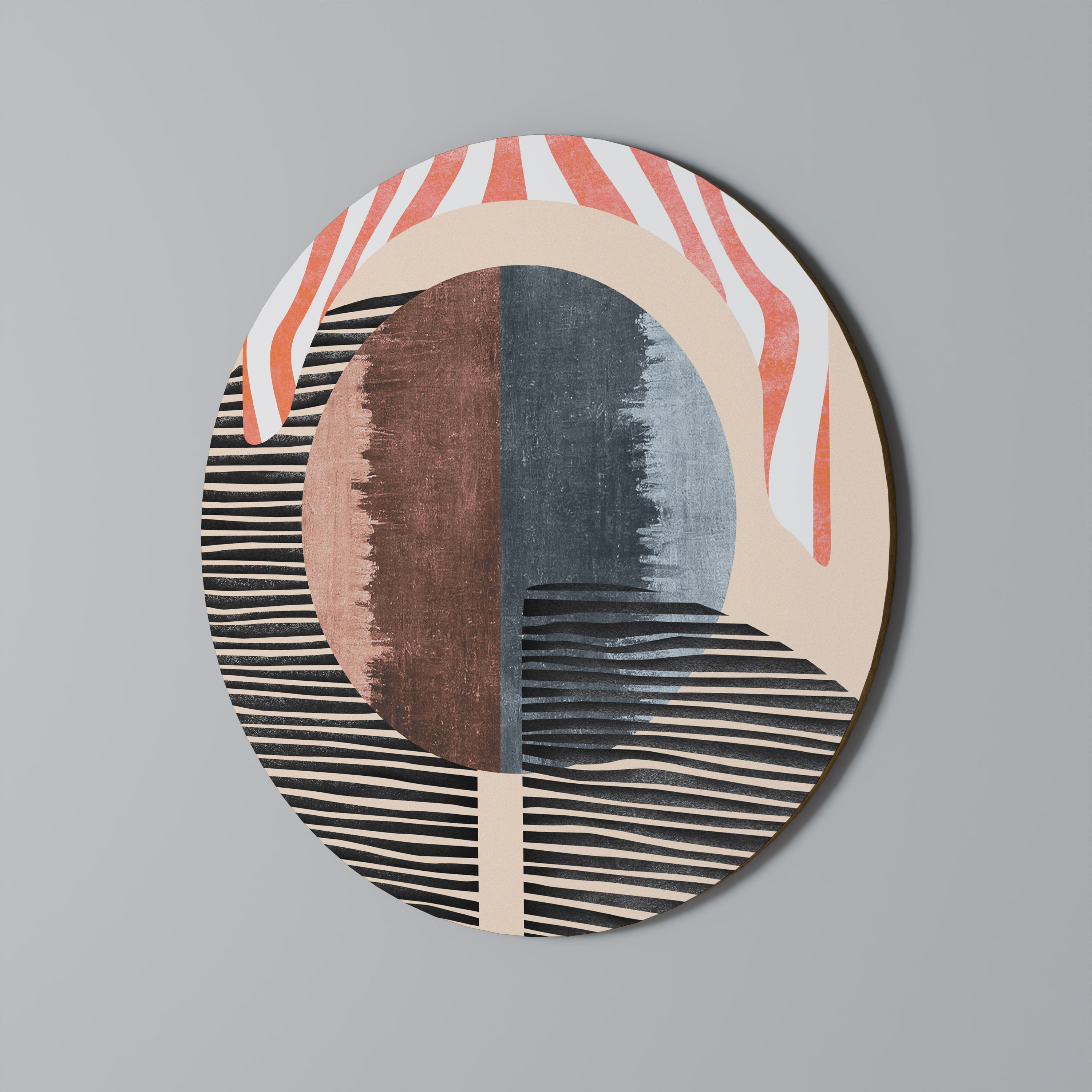 WHISPERS OF FORM Round Wall Art