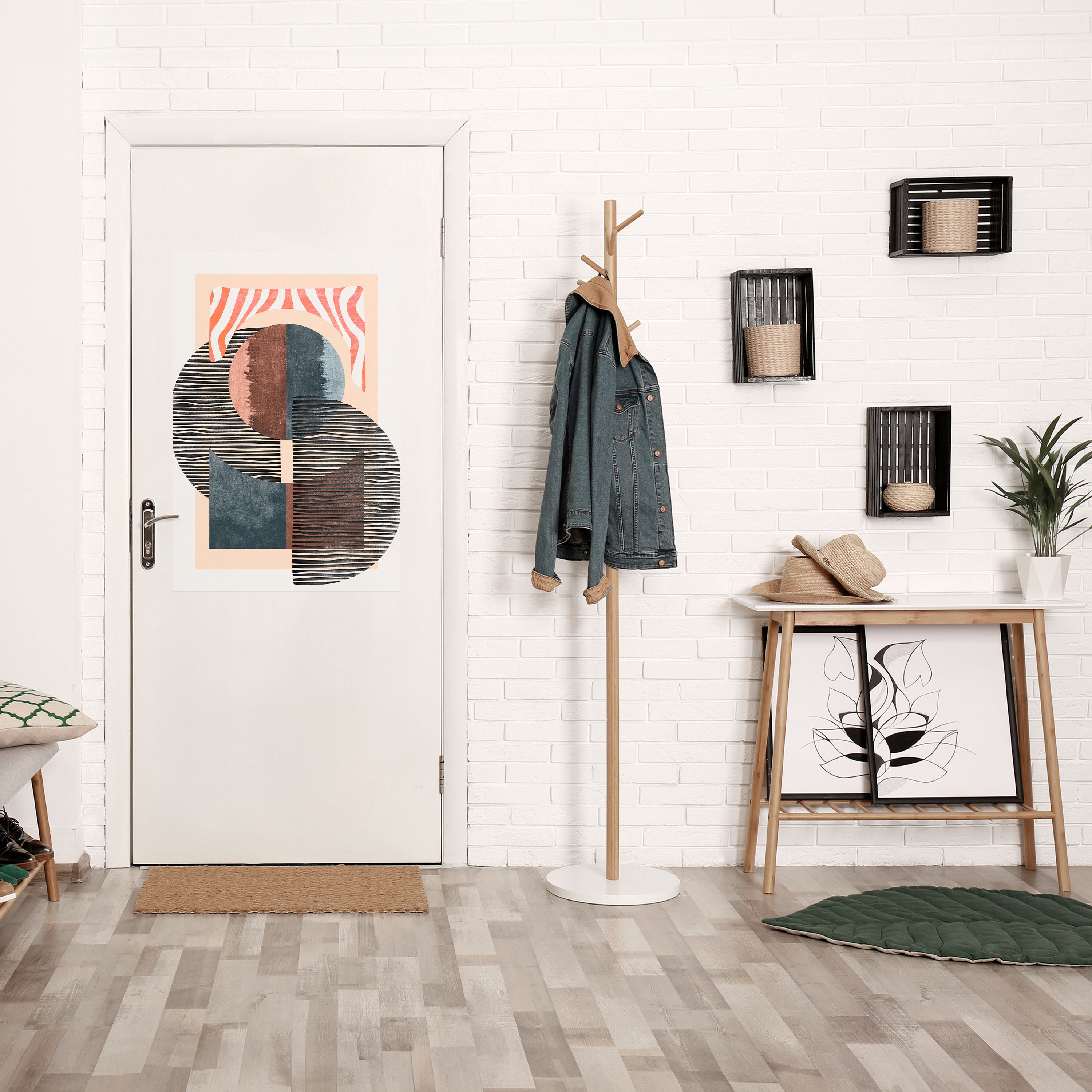 WHISPERS OF FORM Peel and Stick Vertical Poster