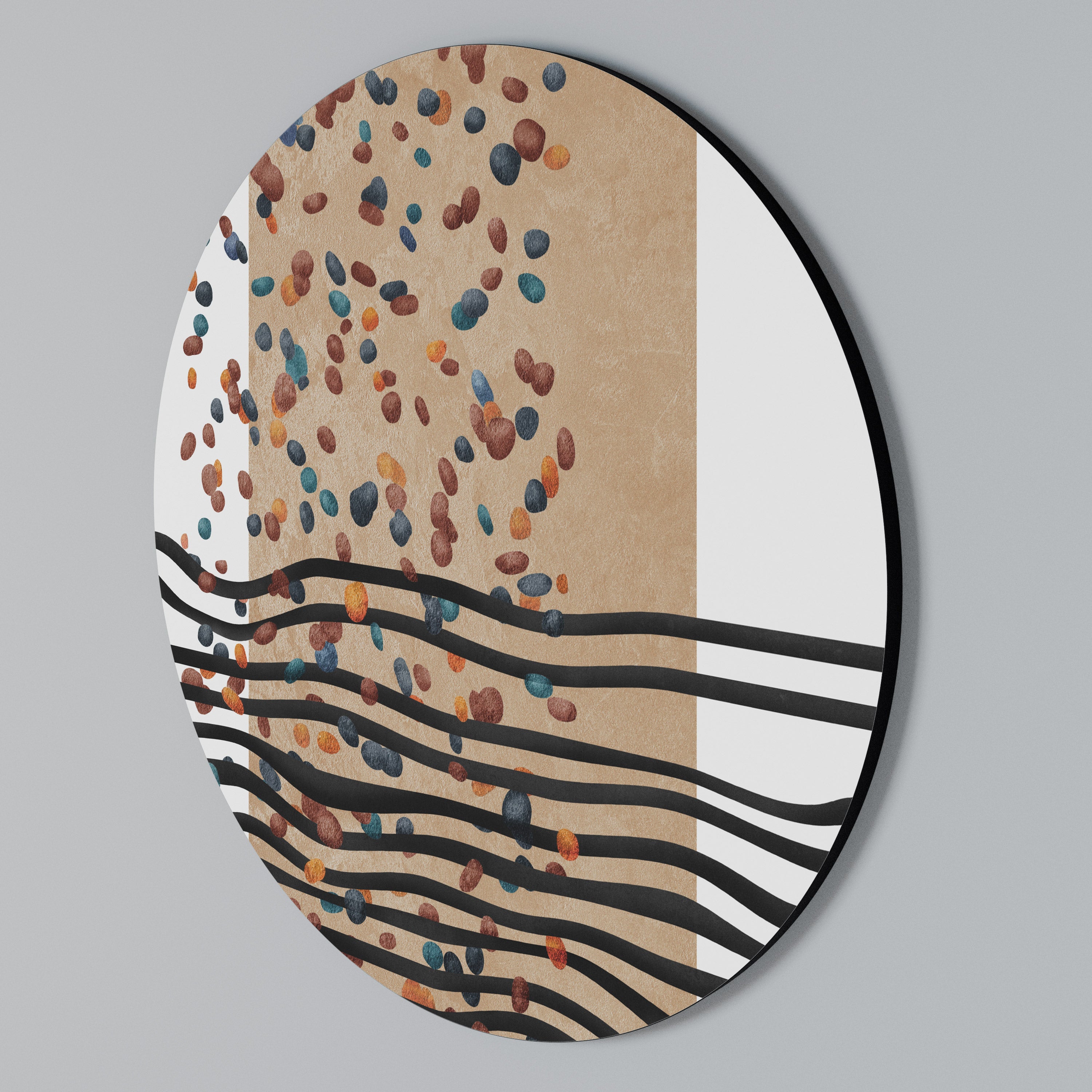 IMAGINARY RAIN Arte de pared redondo