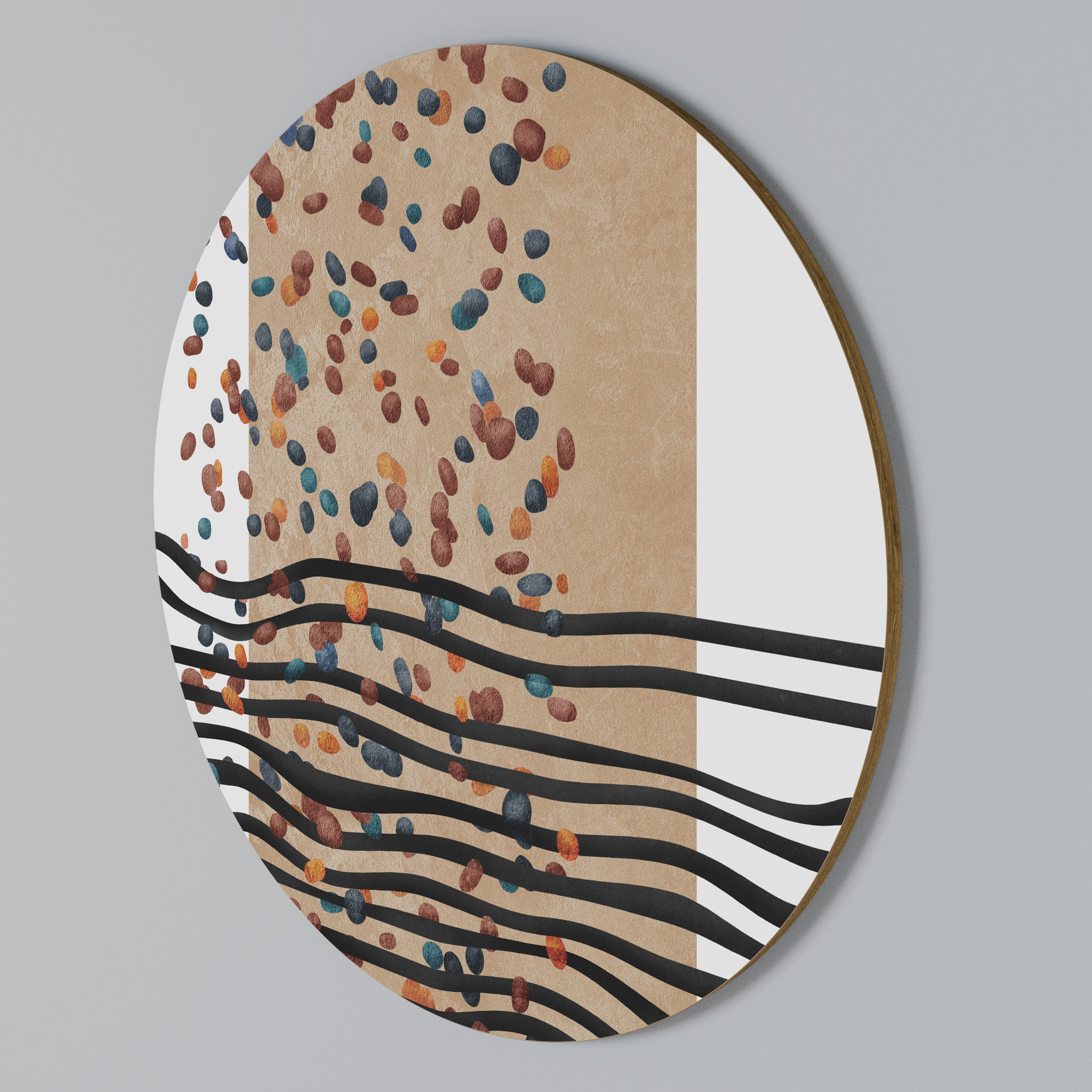 IMAGINARY RAIN Arte de pared redondo