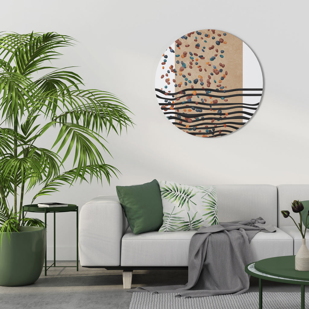 IMAGINARY RAIN Round Wall Art