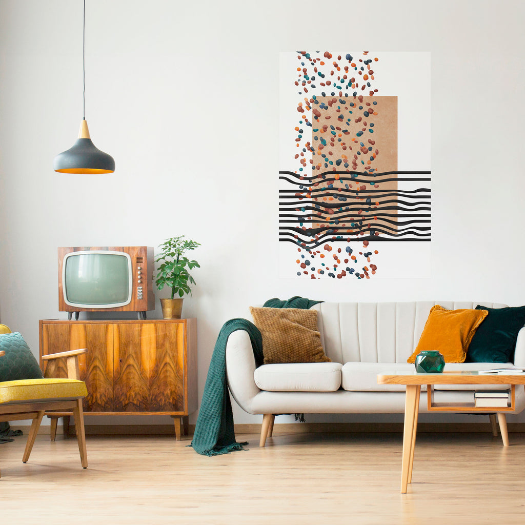 IMAGINARY RAIN Peel and Stick Vertical Poster