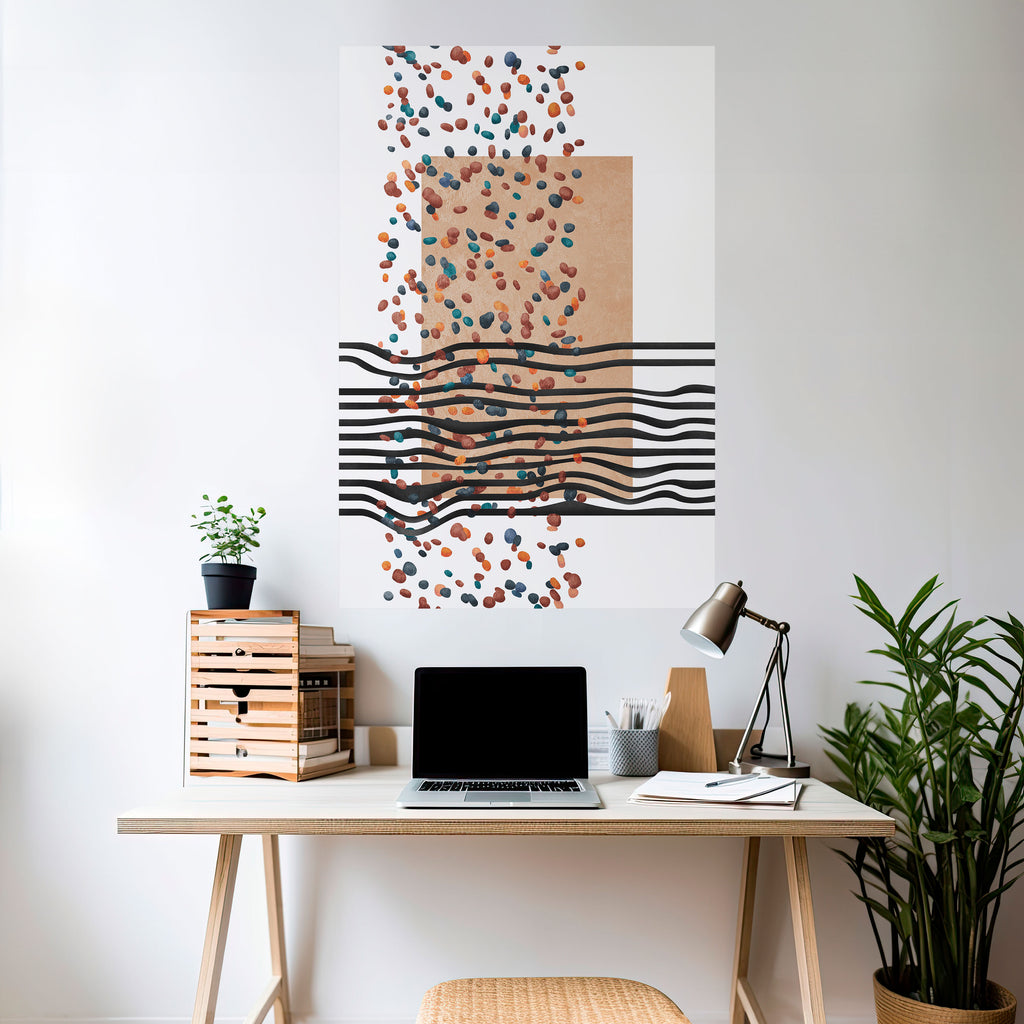 IMAGINARY RAIN Peel and Stick Vertical Poster