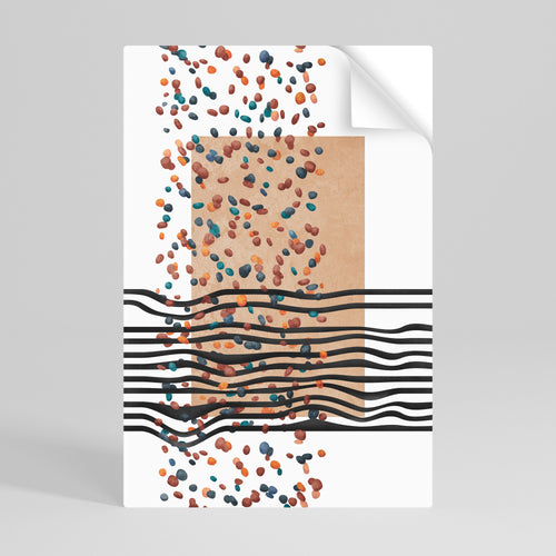 IMAGINARY RAIN Póster adhesivo vertical