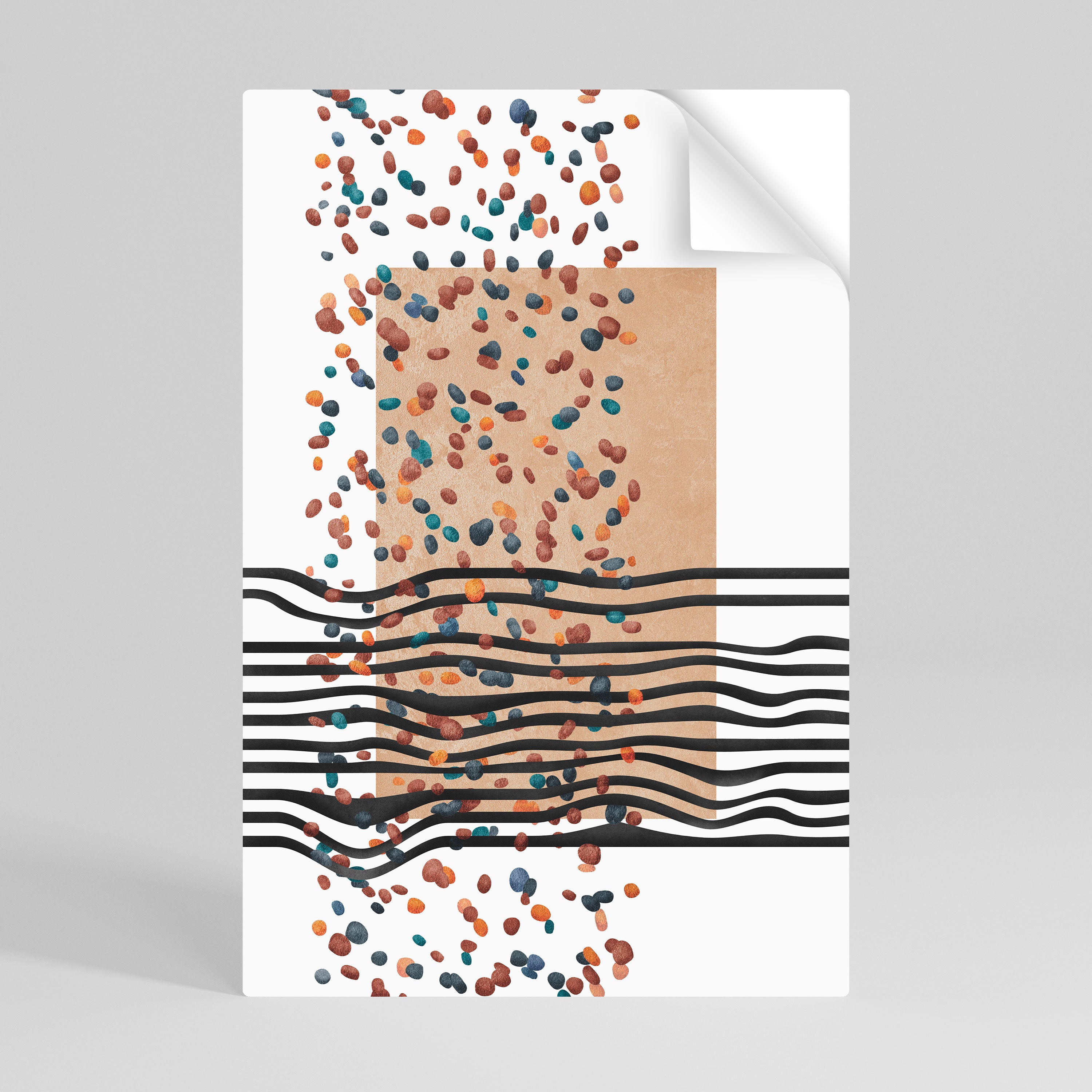 IMAGINARY RAIN Peel and Stick Vertical Poster