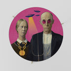 Mesa de centro extraterrestre gótica americana 69